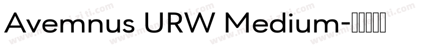Avemnus URW Medium字体转换